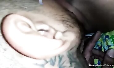 Tattooed Brunette Amateur POV Blowjob and Hardcore Sex