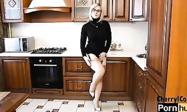 CherrylColle Shows Off Pantyhose and Garterbelt
