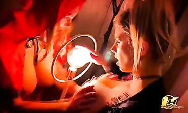 Halloween Party with Busty Katerina Hartlova and Domii