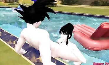 Milk Mom & Fiancé Ep3: Pool Soiree Milf Hardcore Anal Party