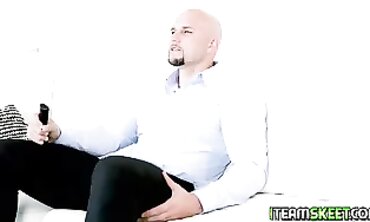 Petite Blonde Jayden Black Takes Huge African Cock