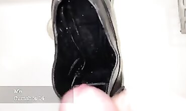 Brunette MILF Takes 30+ Cumshots in Her High Heels
