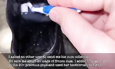 Brunette MILF Takes 30+ Cumshots in Her High Heels