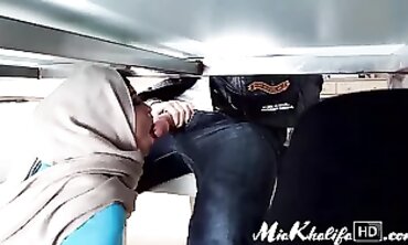 Mia Khalifa Takes A Rough Blowjob From A Hard Cock