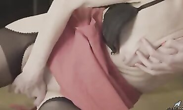 Nice Blonde Babe With Shaved Pussy Gets Fondled