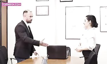 Latina Secretary Bianka Blue Seduces Her Older Boss