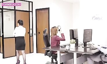 Latina Secretary Bianka Blue Seduces Her Older Boss