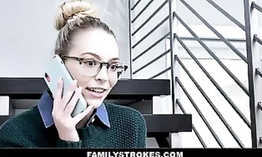 Petite Blonde Lily Larimar Gets Hardcore Stepdad Punishment