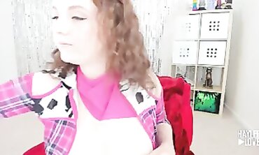 Haylee Love Teases in Hucow Outfit