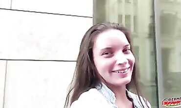 German Scout: 18-Year-Old Anita B Seduced by Street Agent