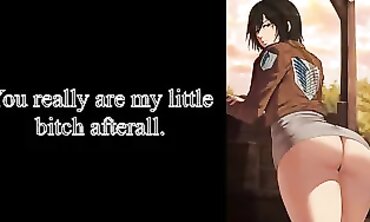 Mikasa Ackerman CEI: Yorokubi's Fem Dom Cumslut Roleplay