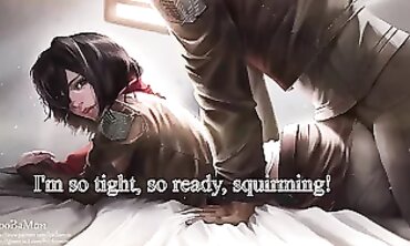 Mikasa Ackerman CEI: Yorokubi's Fem Dom Cumslut Roleplay