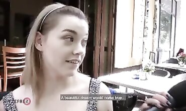 Anny Aurora: Slender Blonde Gets Lucky on the Street
