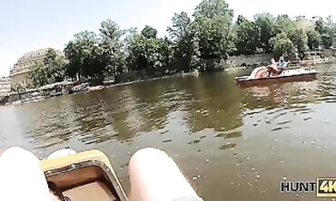 Hunter Meets Busty MILF Sofia Lee at the Lake