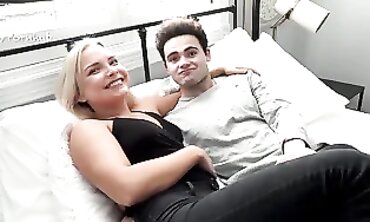 Platinum Blonde MILF with Huge Ass Fucks Celebrity Miguel