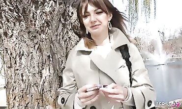 German Scout Casts Kristin For Deep Anal Street Audition