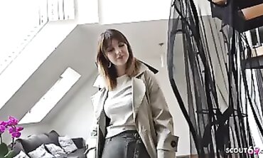 German Scout Casts Kristin For Deep Anal Street Audition