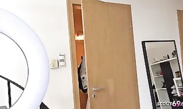 German Scout Casts Kristin For Deep Anal Street Audition