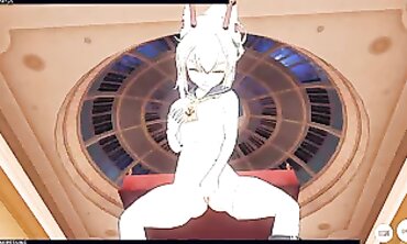 3D Ayanami from Azur Lane Masturbates in High Quality