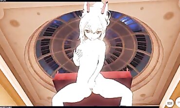3D Ayanami from Azur Lane Masturbates in High Quality