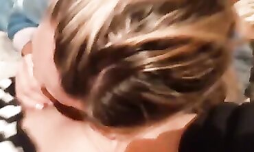 Blonde MILF Ex-Wife Swallows Cum in POV Blowjob