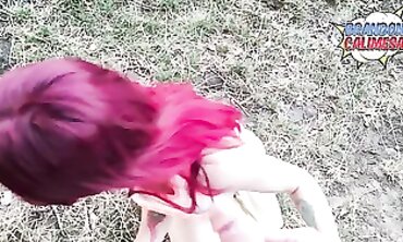 Golden Rian Gets a Risky Outdoor Blowjob and Bang