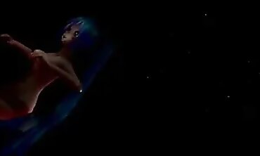 Miku in Micro Bikini Solo Fireworks Animation