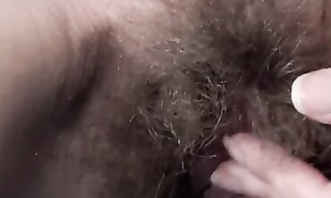 Jiggly Brunette With A Lush Hairy Pussy
