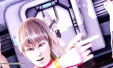 PinkCat MMD Bare Dance: Ayane, Kasumi & Marie Rose