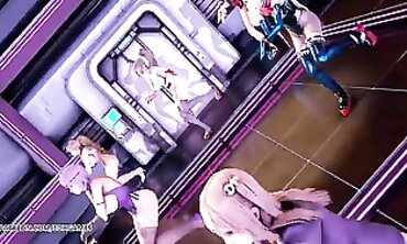 PinkCat MMD Striptease: Ayane, Kasumi & Marie Rose
