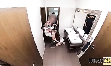 POV: Redhead Belle Gets Screwed by a Stranger in the Restroom