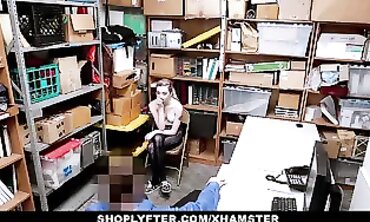 Lexi Lore Gets Caught Shoplifting And Strips For The Cop