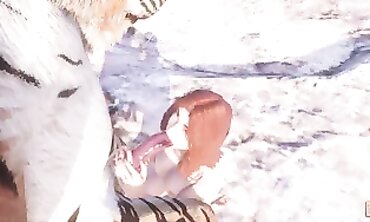 Ginger Furrie Tiger in Super Naughty Life