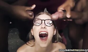 Alexa Grace Takes on Multiple BBCs in an Adult Bookstore