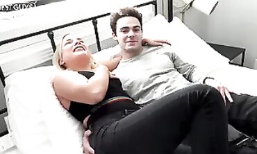 College Jock's First Time With Blonde Porn Star Beauty
