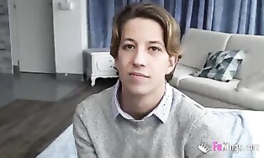 Towheaded Andrea Gets Assfucked by a Lucky Guy
