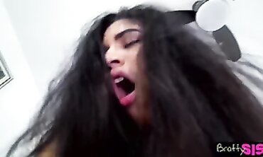 Latina Step-Sis with Huge Tits Gets Pounded in POV