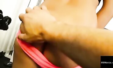 Petite Latina Frida Sante Gets Rough POV Handjob