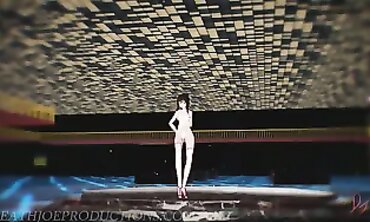 MMD R18: Korean Babe Lee Suhyun Alien Solo