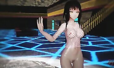 MMD R18: Korean Babe Lee Suhyun Alien Solo