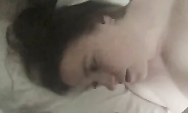 Married MILF Gargles My Balls While I Jerk Off