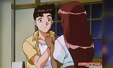 Mahoko Strips and Surprises Kenta in Uncensored Hentai