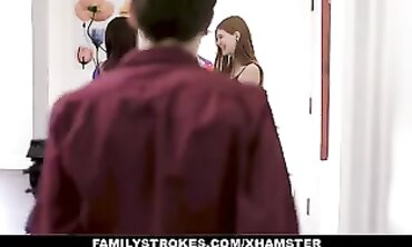 Stepson Surprises Stepmom and Sis in Easter Costumes