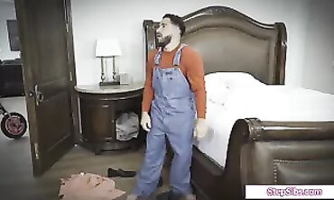 Brother Pulverizes Two Shaved Stepsisters in a Threesome