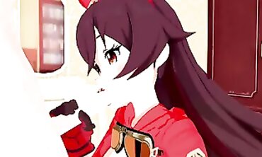 Amber Genshin Impact 3D Hentai Animation