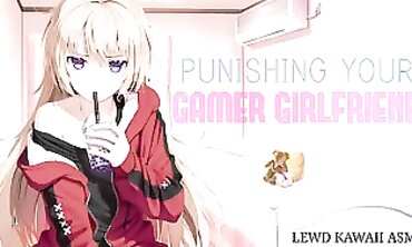 Rough ASMR Spanking for Your Gamer Girlfriend