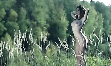 Two Russian Babes Attempt to Seduce Horses in the Wild
