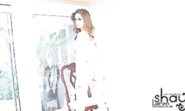 Shay Laren Striptease and Solo Masturbation