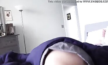 POV: Stupid Step-Sis Sneaks Into Brother's Room For Deepthroat Sex