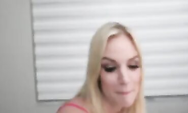 Blonde MILF Stepmom Fucks Son-In-Law POV